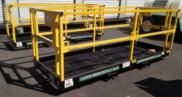 Rental store for forklift work platform 4 foot x 10 foot in Eastern Oregon