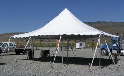 Where to find tent 20 foot x30 foot x8 foot white tension in La Grande