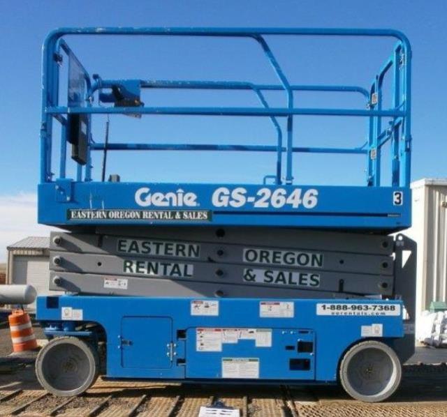 Rental store for scissor lift genie gs 2646 in Eastern Oregon