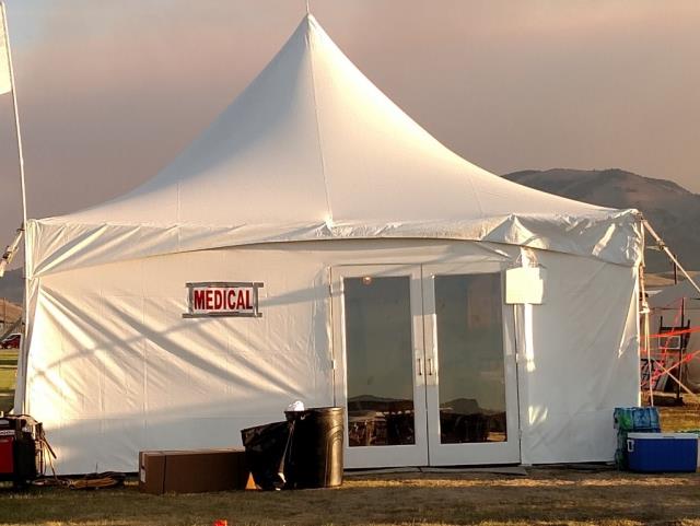 Rental store for tent door in Eastern Oregon