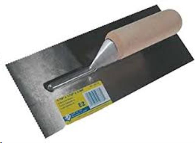 Rental store for linoleum trowel 4 inch x9 inch in Eastern Oregon