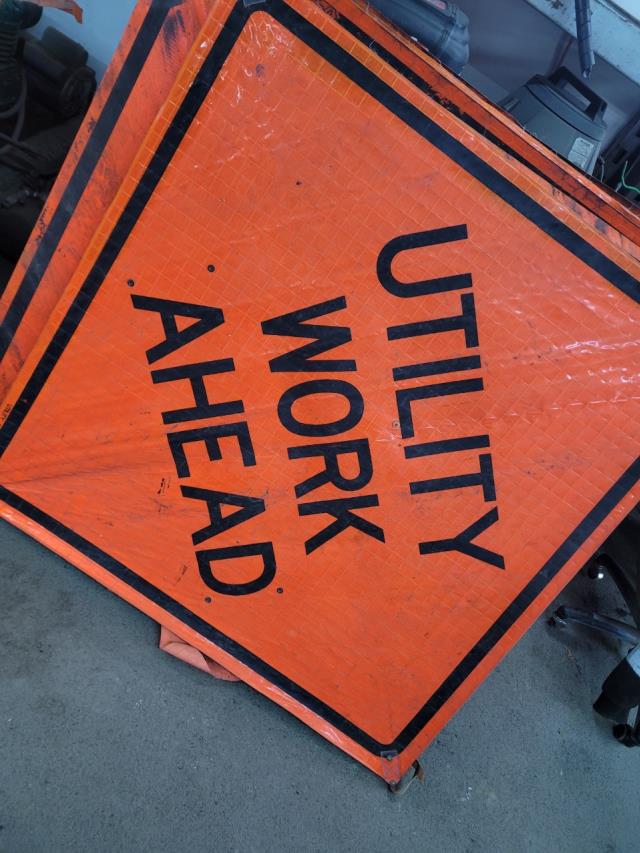Rental store for sign rollup utility work ahead in Eastern Oregon