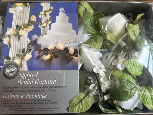 Where to find lighted bridal garland organza in La Grande