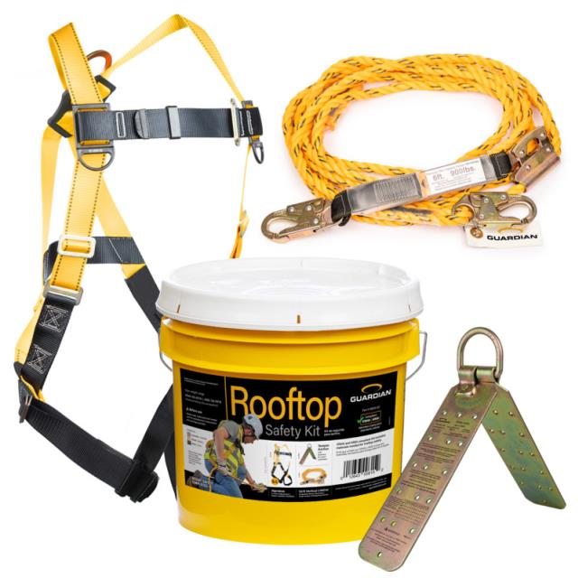 Used equipment sales guardian 25 foot rooftop safety kit temper in Eastern Oregon