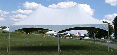 Rental store for tent 20 foot x30 foot x8 foot white frame in Eastern Oregon