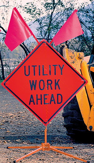 Rental store for sign rollup road work ahead in Eastern Oregon