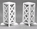 Rental store for stand plant white lattice 26 inch pair in Eastern Oregon
