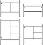 Rental store for scaffold frame end 24 inch x6 foot green in Eastern Oregon