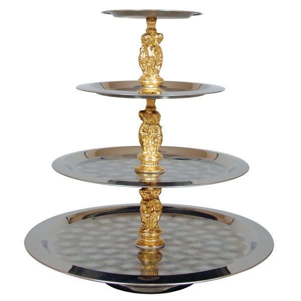 Rental store for tray 4 tier w gold figurines in Eastern Oregon