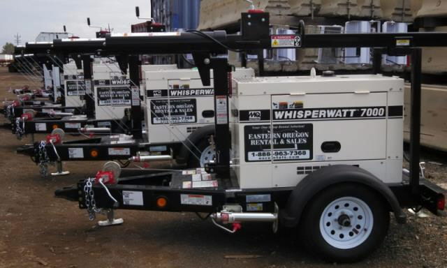 Rental store for light tower 4 lite multiquip 7kw in Eastern Oregon