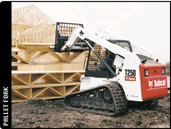 Rental store for skid steer mt5x pallet forks in Eastern Oregon