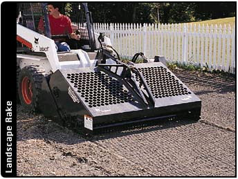 Rental store for skid steer x at landscape rake in Eastern Oregon