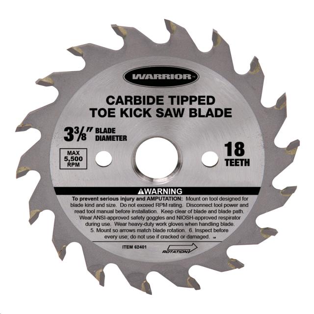 Used equipment sales blade toe kick saw 3 3 8 inch 1 2 inch arbor in Eastern Oregon