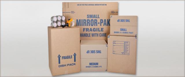 Rent moving boxes and supply sales