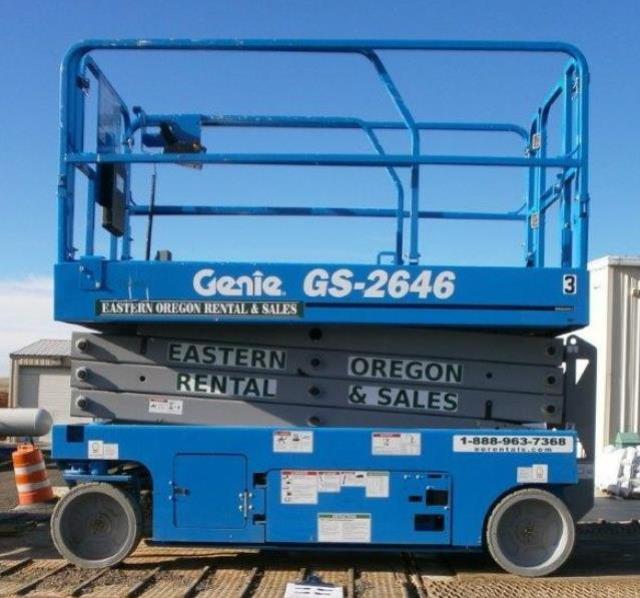 Rental store for Scissor Lift Genie GS-2646 in Baker City OR