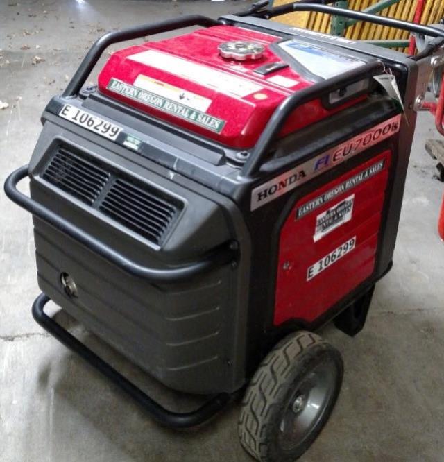 Rental store for Generator Gas 7000W EU7000is in Baker City OR