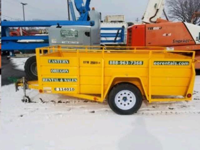Rental store for Trailer Utility 10x5 w Ramp Yellow in Baker City OR
