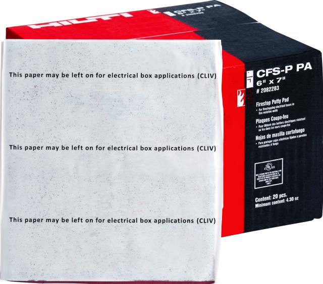 Rental store for Firestop Putty Pad Hilti 7-1 4 x7-1 4 in Baker City OR