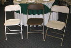 Rental store for Chair PVC Ivory Folding in Baker City OR