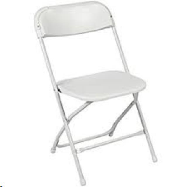 Rental store for Chair PVC White Folding in Baker City OR
