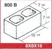 Rental store for Cmu Standard 8 x8 x16  Gray 2 Cell in Baker City OR