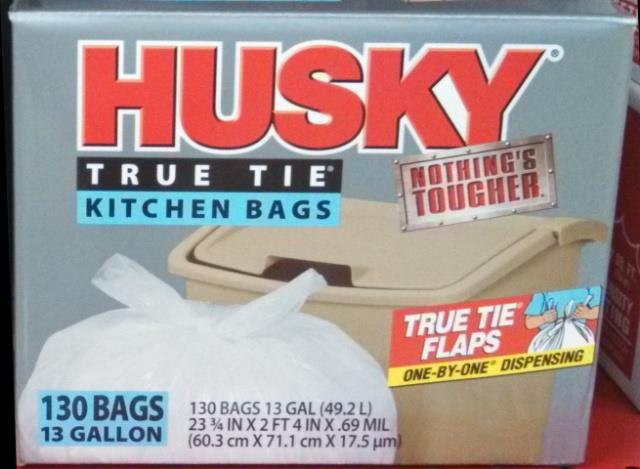 Rental store for Husky Kitchen Trash Bags 13 gal  130ct in Baker City OR