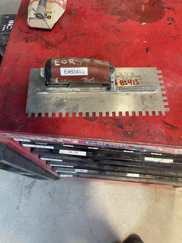 Rental store for Trowel Tile Square Notch 1 4 in Baker City OR